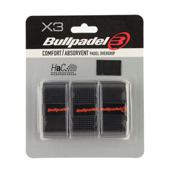 BULLPADEL Comfort Padel Overgrip black perforated
